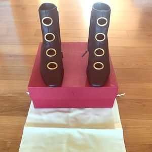 NEW Valentino Nero Ankle boots black leather